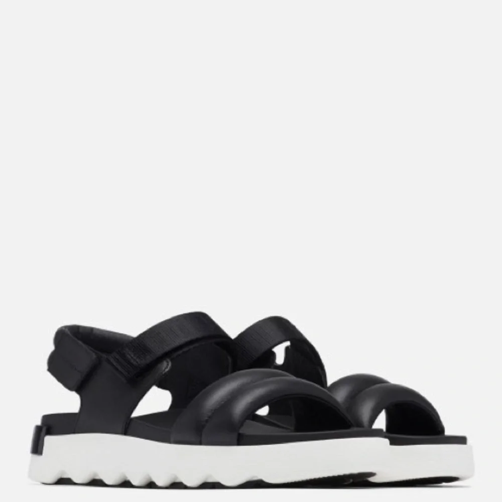 Sorel Black and White Sporty Sandals with Chunky Sole - Picture 7 of 7